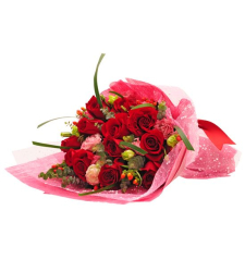 send a dozen romantic red roses to davao