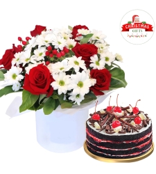 Christmas Flower with Cake Delivery to Samal, Davao del Norte