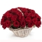 send 50 red color roses in a basket to davao