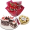 send 12 roses bouquet with chocolate box and cake to davao